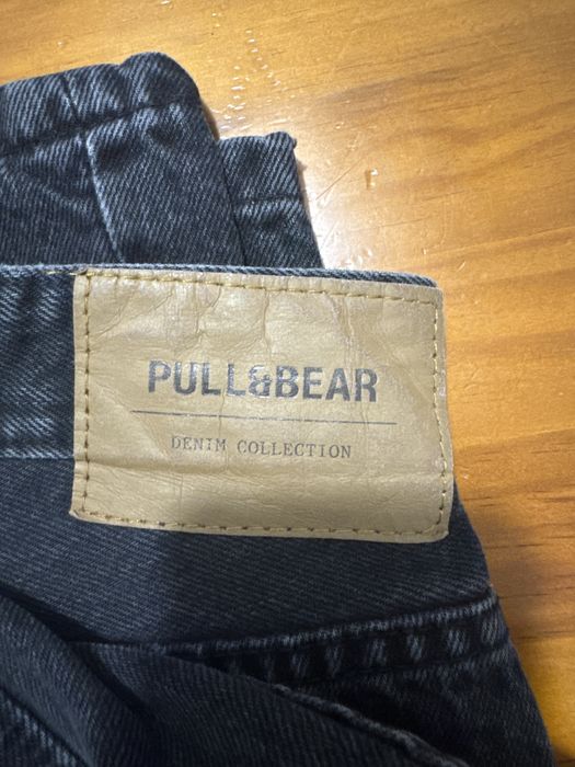 Calças pretas pull & bear standart fit,42