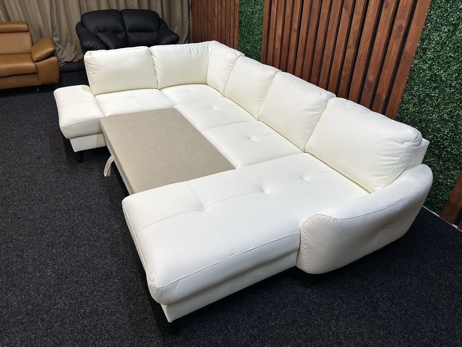НОВИЙ шкіряний диван П-подібний. Німеччина. Розмір ХХЛ. Кожаный уголок