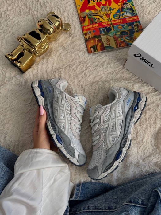 Кросівки Asics Gel-Nyc Gravel Grey•Асікс Гель-Нюк (білі,сірі),asics