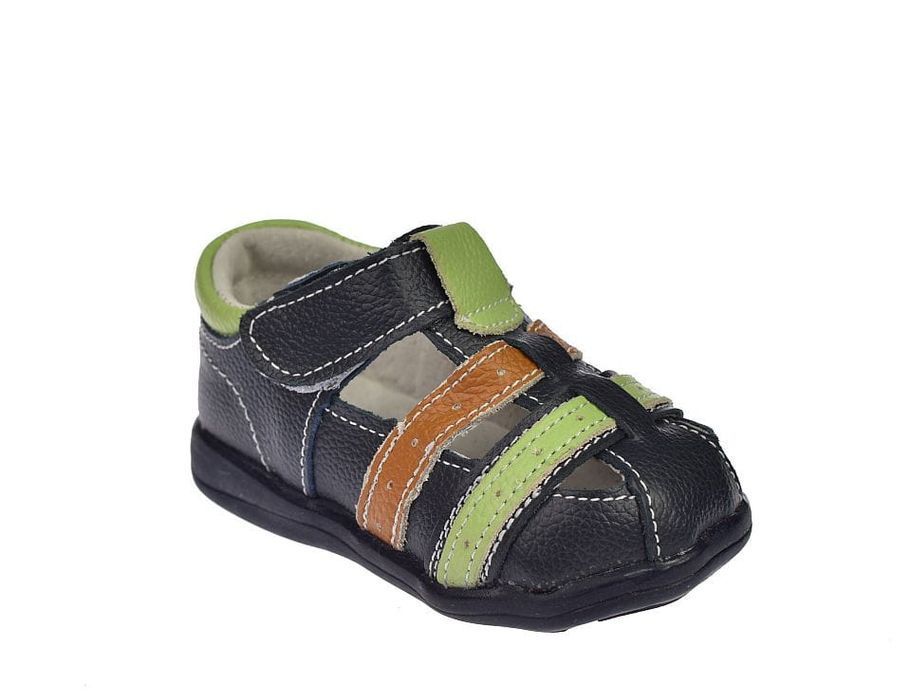 Sandałki dziecięce skórzane B1597 NVZ na rzepy roz. 20