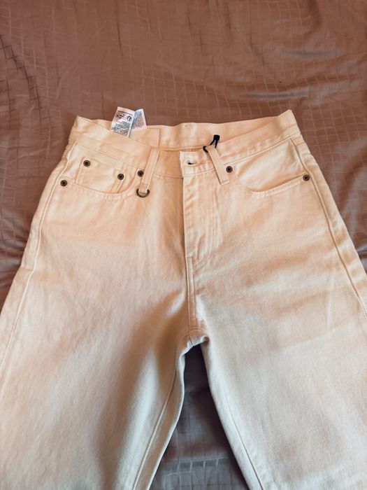 Рідкість! Лімітовані нові джинси унісекс Levi's x END 568 Stay Loose Mount Rambler молочні/айворі/екрю оригінал W26 L32 з бірками