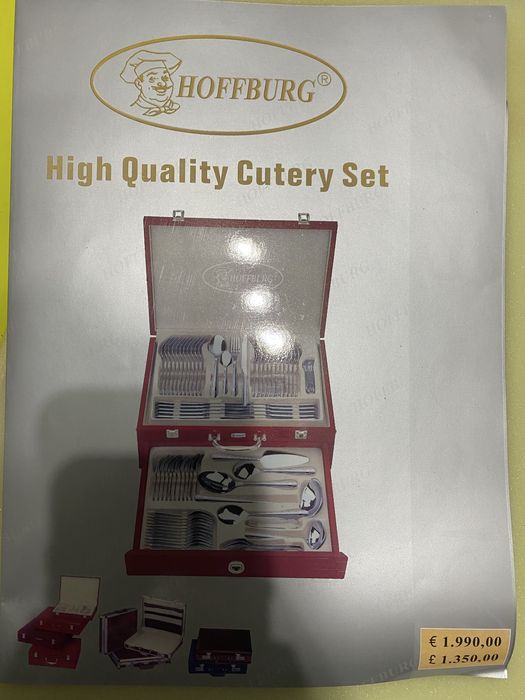 Sztućce w drewnianej kasecie marki Hoffburg