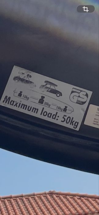 Mala de tejadilho de carro