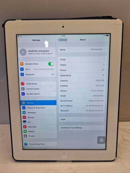Apple iPad – model MD514ZP/A – biały