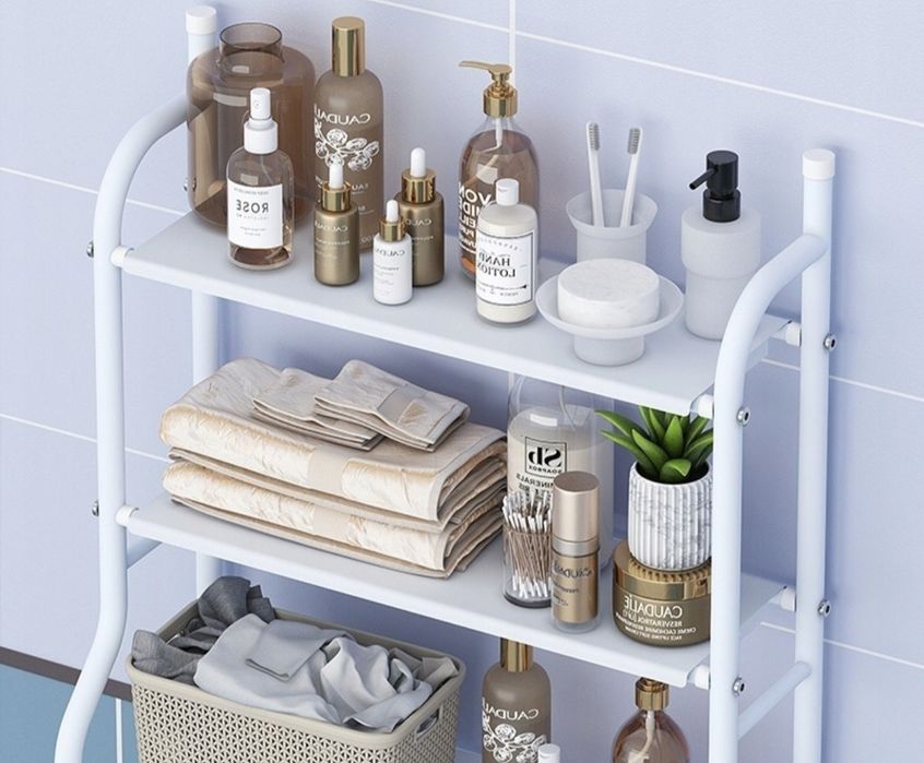 organizer łazienkowy regał stojak 3 poziomy nad wc pralkę