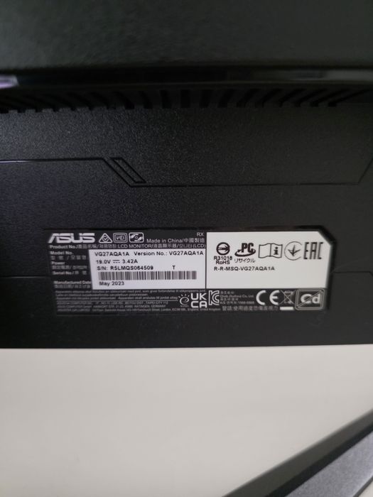 Ecran ASUS TUF gaming VG27AQA1A - Funciona perfeitamente