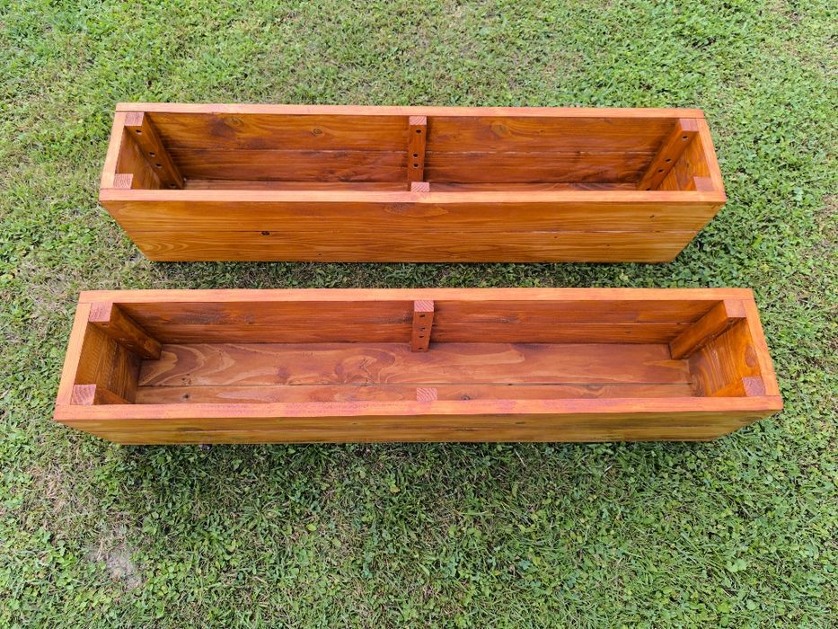 Donica drewniana 100 cm – ogrodowa – na zamówienie – taras / balkon