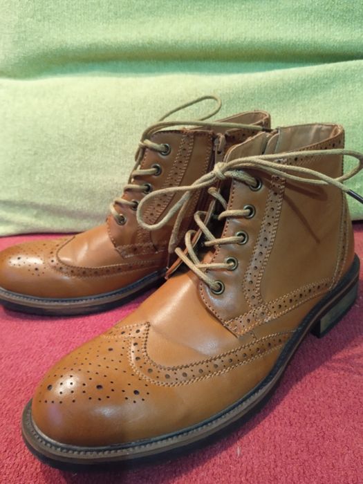 Шкіряні чоботи чоловічі класік.