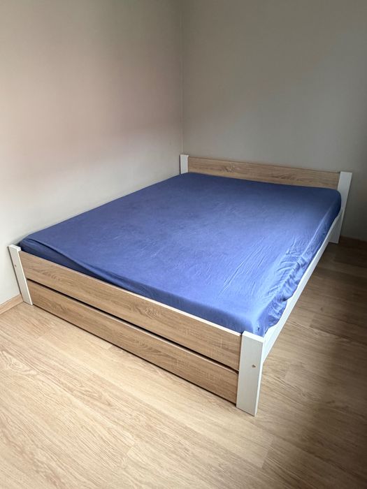 REZERWACJA Łóżko ze stelażem i materacem gratis 160 x 200