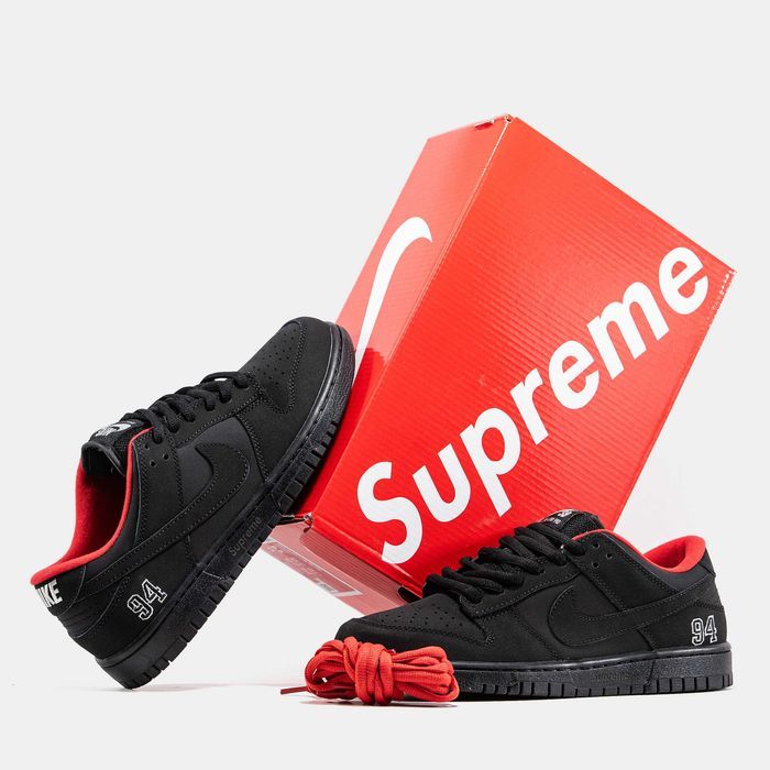 Мужские кроссовки Nike SB Dunk x Supreme Premium. 40-45