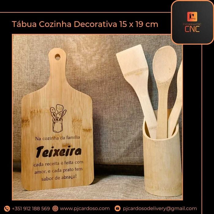 Tábua Cozinha Decorativa Personalizada