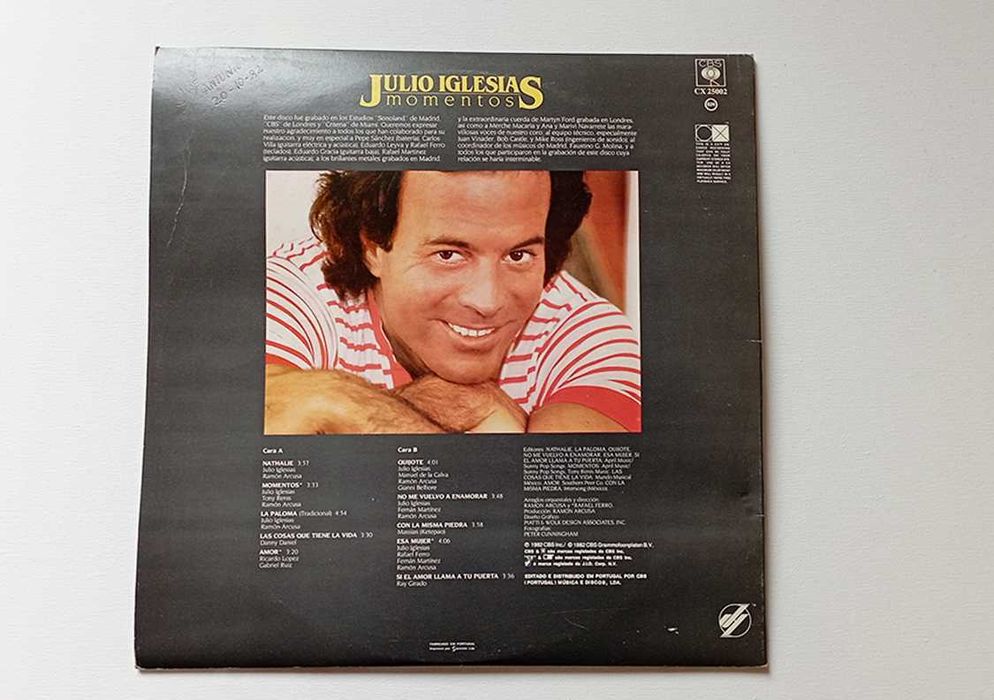 Julio Iglesias Momentos LP Vinil