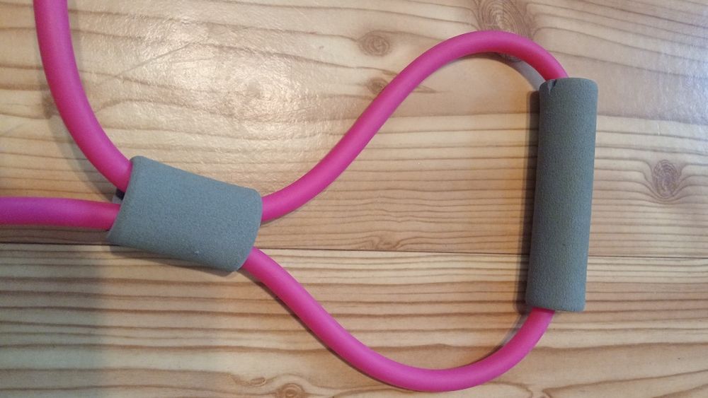 Guma różowa do ćwiczeń