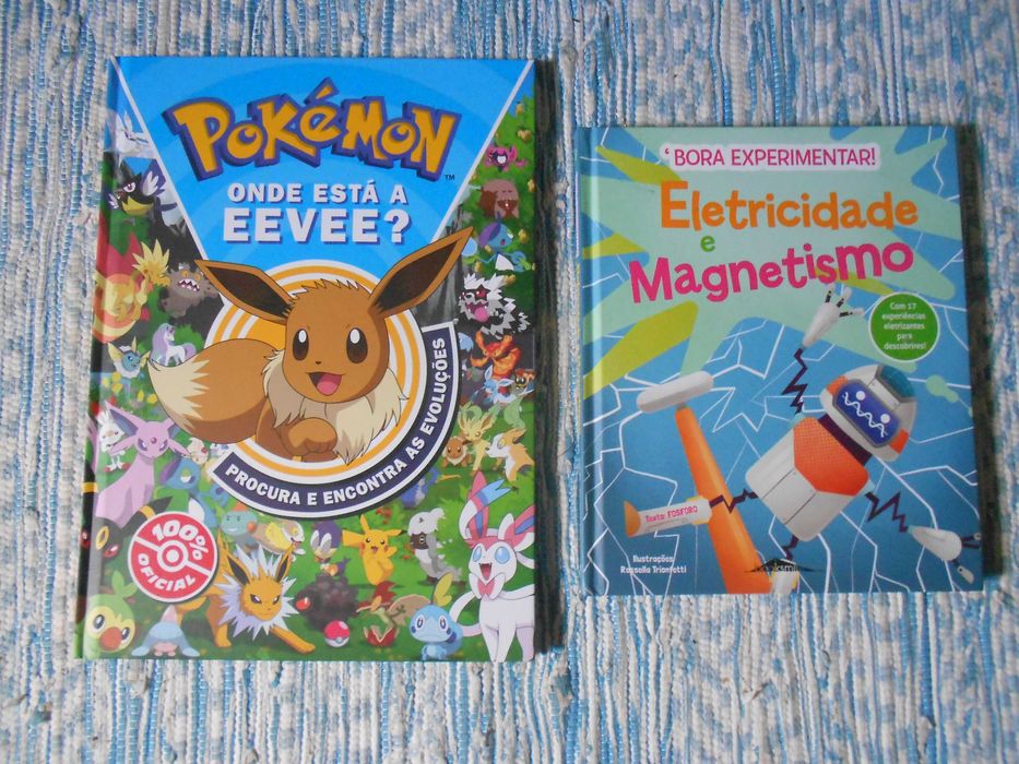 Livros para crianças Pokemon e Electricidade e Magnetismo NOVO