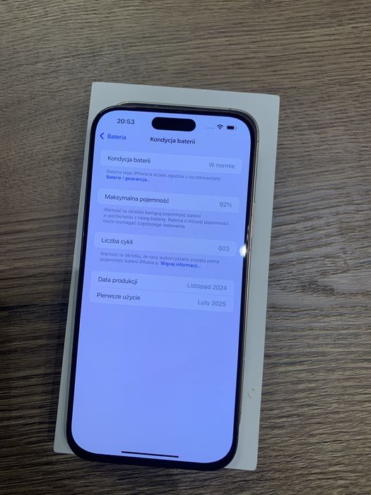 Iphone 16 pro max 256GB 92% baterii