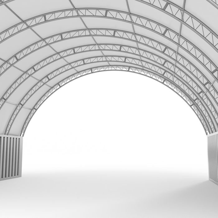 Zadaszenie kontenerowe wzmocnione 12x24m wiata | Polski producent