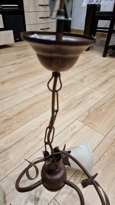 Żyrandol, lampa, żarówki E14