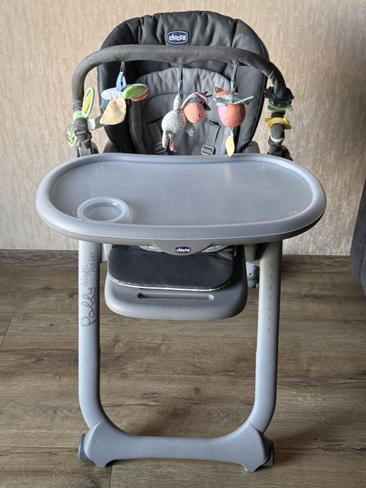 Стульчик для кормления 0+ Chicco polly magic relax + коврик детский