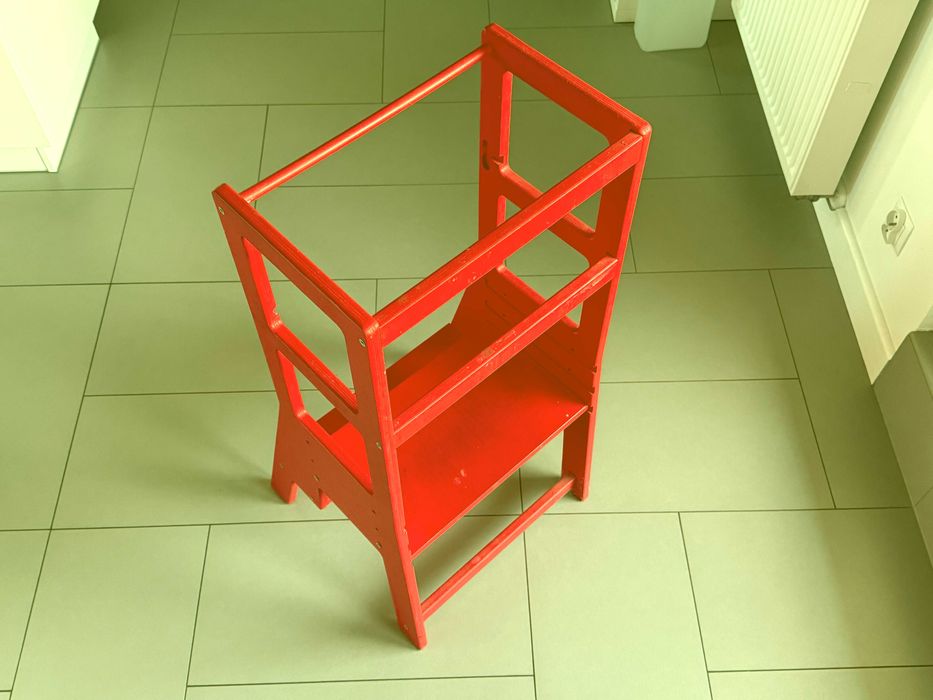 Sprinos Kitchen Helper pomocnik kuchenny czerwony drewno