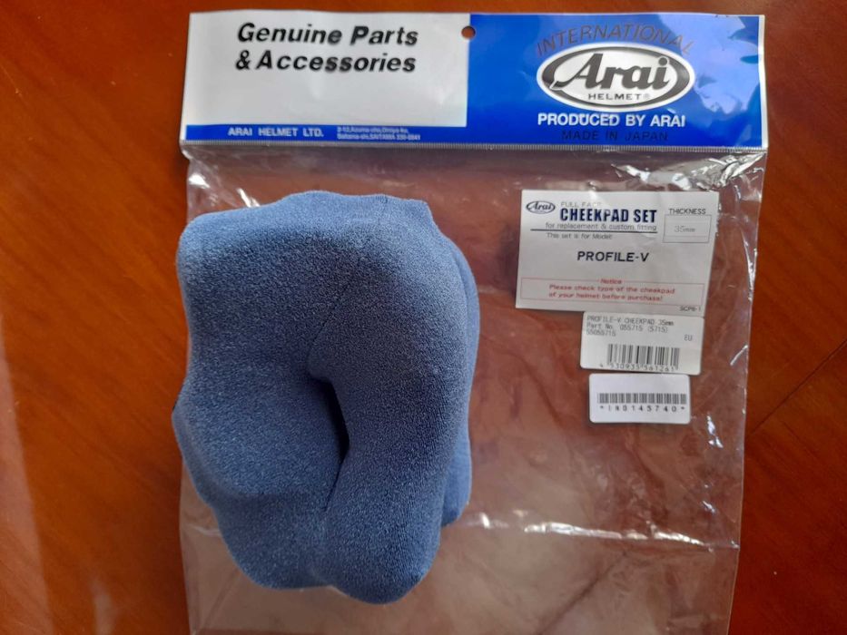 Esponjas Arai Cheekpads Profile V, RX7, Quantic, Concept