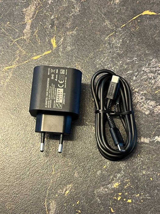 Oryginalny Zasilacz Ładowarka do konsoli Nintendo Switch 2 Kabel USB-C