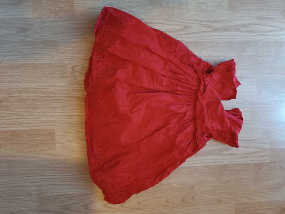 Sukienka dla dziewczynki elegancka granatowa 86