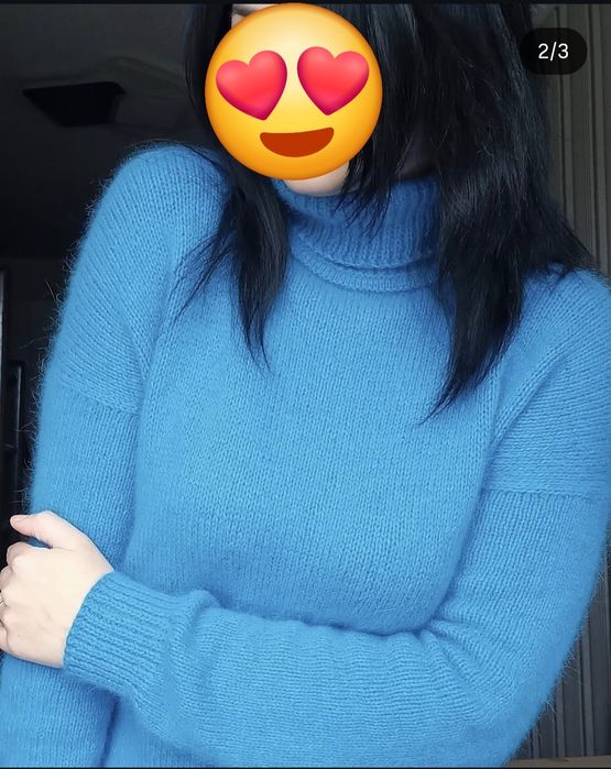 Світер ручна робота пух норки розмір S-M