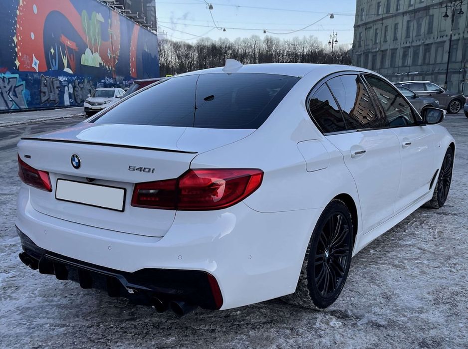 Диффузор заднего бампера стиль M5 F90 BMW 5 Series G30 G31 2017-2020