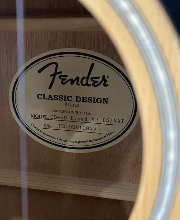 Guitarra acustica fender