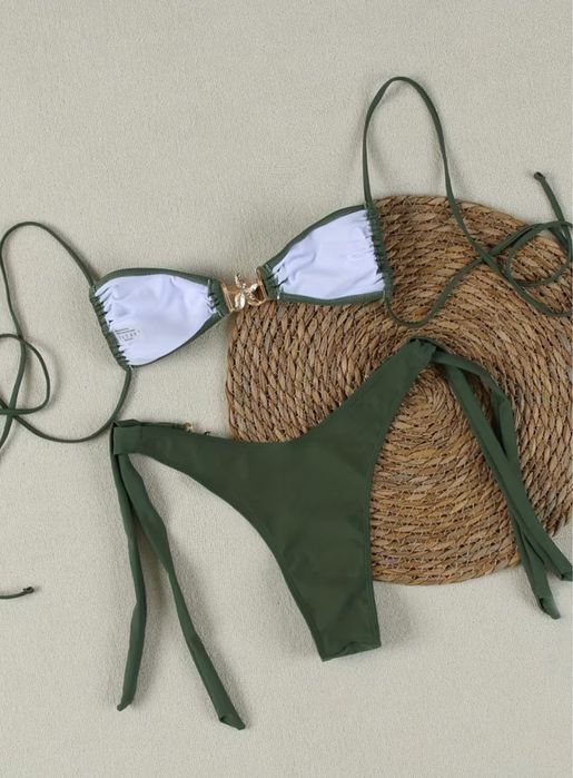 Купальник оливковий L