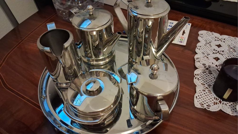 Conjunto de cha de inox