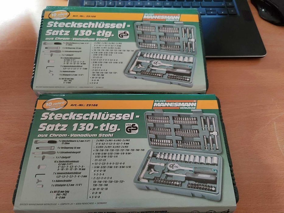 {não negociável} Novo Conjunto de chaves de soquete 130 peças