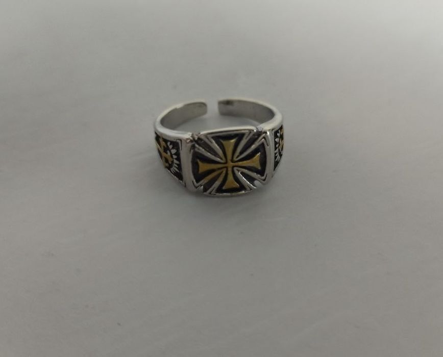 Кольцо Chrome Hearts крест реп хром хартс y2k rap кільце перстень ring