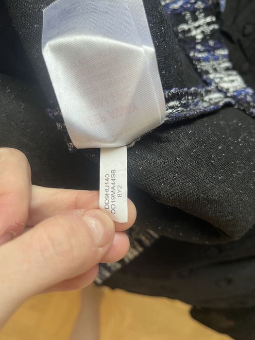 Sukienka na ramiączkach DKNY 8 niebieska donna karan