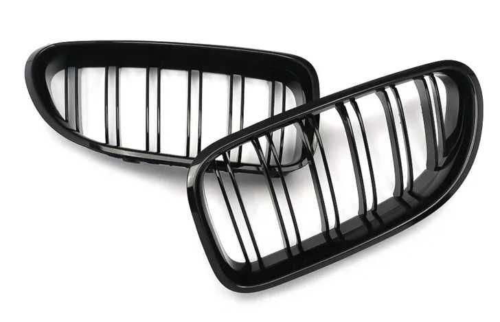 Grelhas frontais preto brilho dupla barra BMW série 6 F06 F12 F13