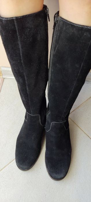 Чоботи замшеві жіночі