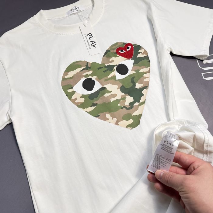 Футболка Play Comme des Garçons, Play х Bape Тишка Плей