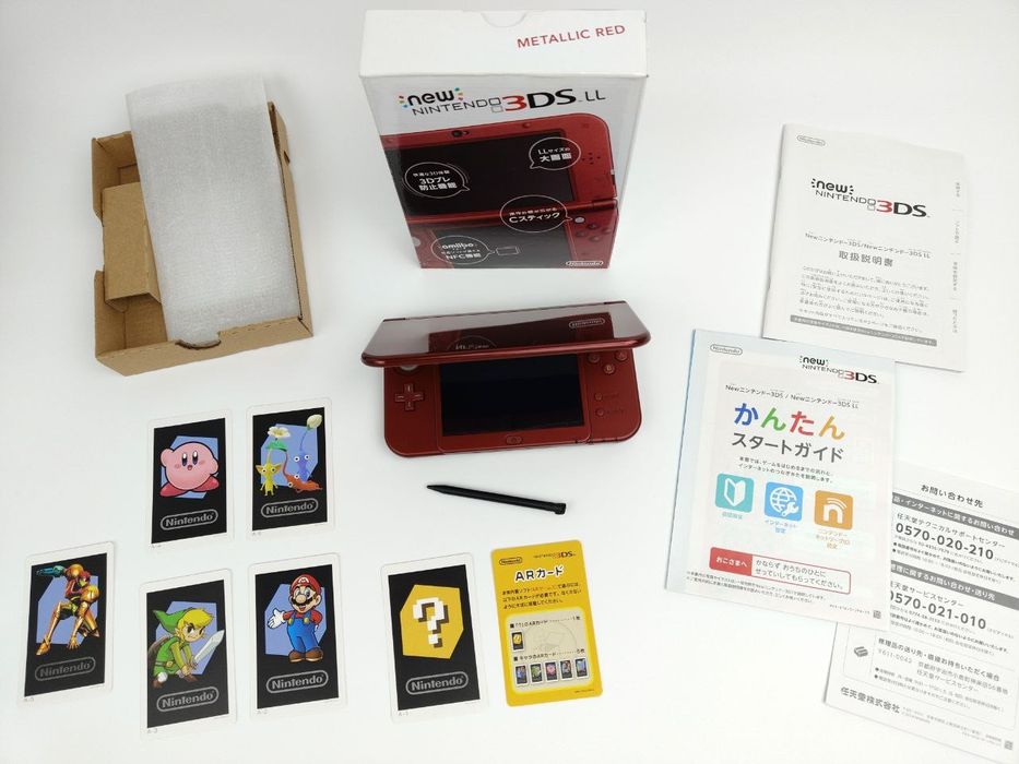 ‼️ Nintendo 3DS LL Metallic Red + MicroSD 32gb. IPS. Комплект.