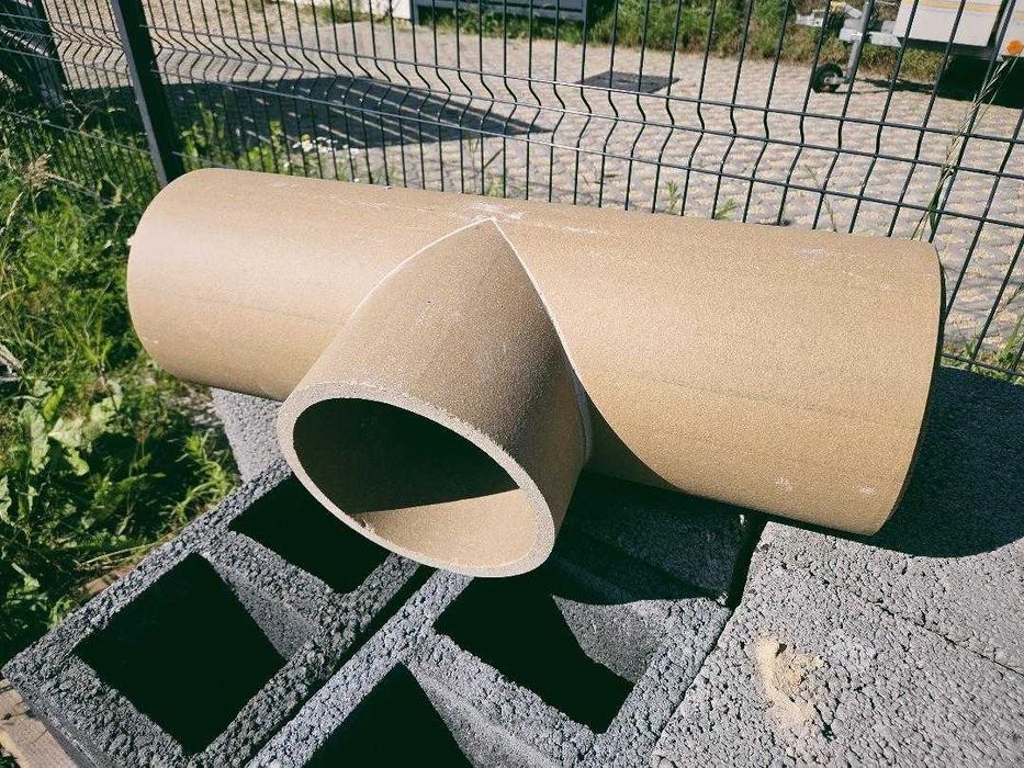 Trójnik ceramiczny kominowy Scheier 90° Ø 200 / przyłącze czopucha