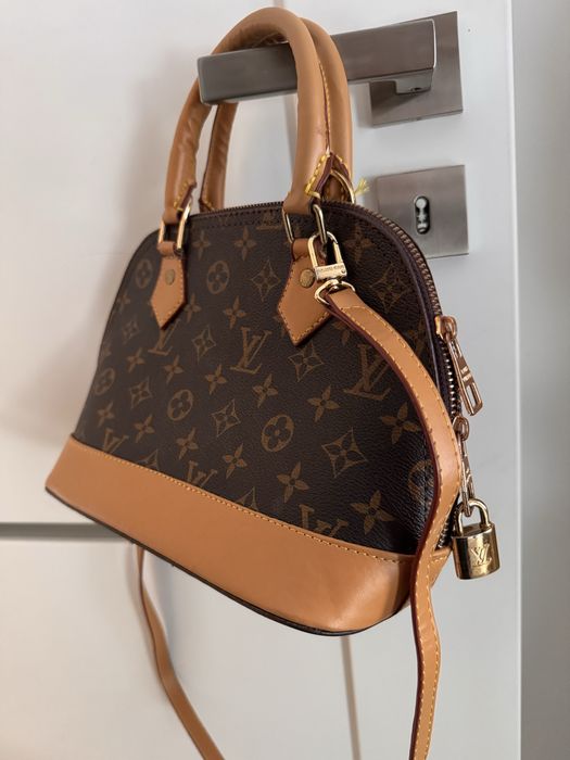Torebka damska w stylu Louis Vuitton - monogram, kuferek, bardzo dobra