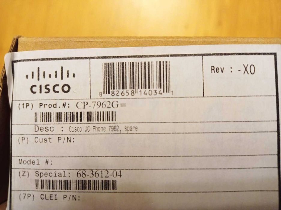 CISCO IP phone. CP-7962G NOWY, oryginalnie zapakowany.