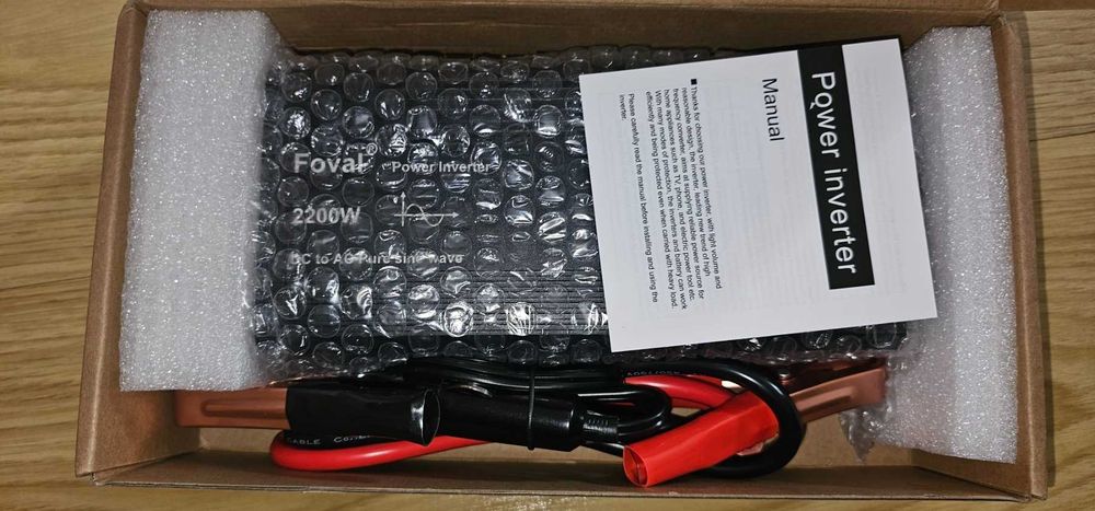 Інвертор Foval 2200w 12-220v pure sine чистий синус