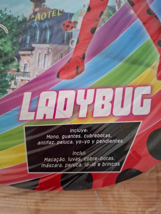 Fato Máscara / Disfarce Miraculus Ladybug T 9/ 11 Anos