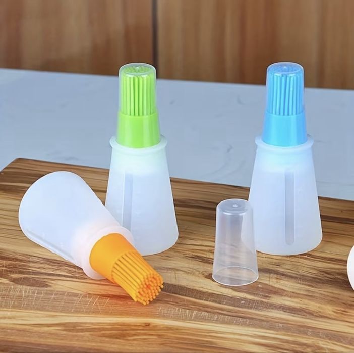 Pote de Silicone para Cozinha e Churrasco com Medidor Integrado