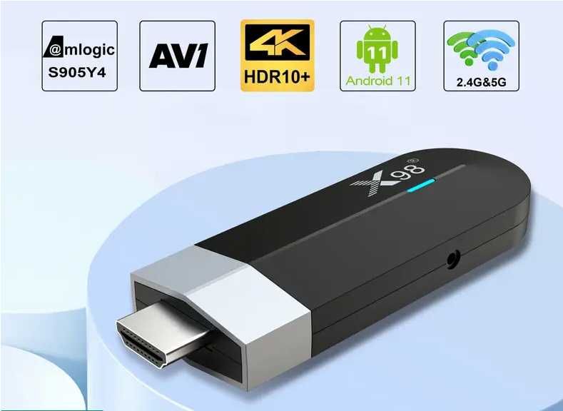 Смарт ТВ-стик X98 4K 2/16Гб (4/32) все настроено + 1460 ТВ каналов