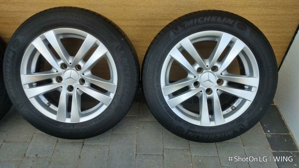 Alufelgi 5x112 z oponami letnimi 205/55r16 Michelin polecam