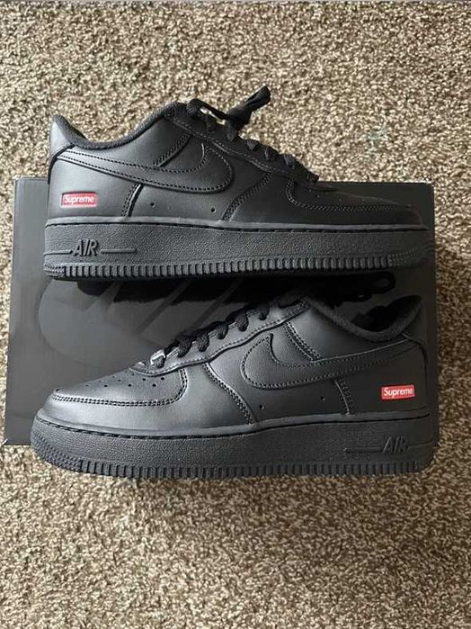 Nike Air Force 1 Low Supreme Czarny r.43