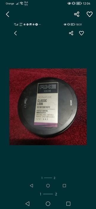 Pasta do włosów Axe 4+1 gratis