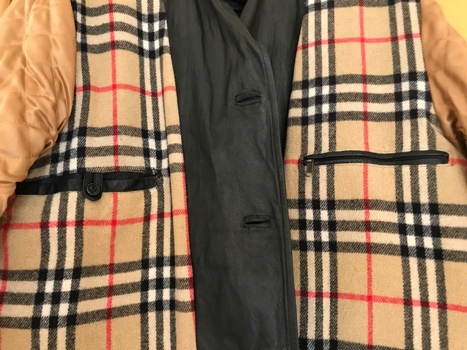 Parka casaco em pele Burberry