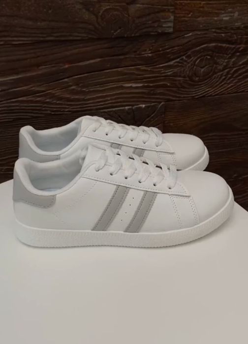 ‼️ РОЗПРОДАЖ шкіряні кросівки жіночі білі кеди на весну і літо 36 - 41